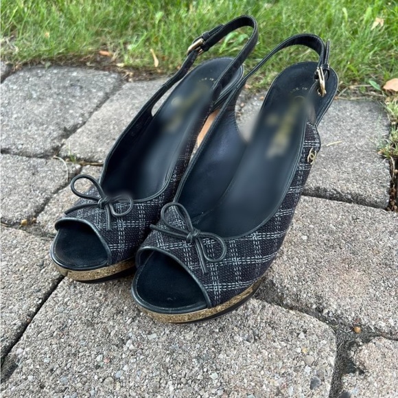 CHANEL Shoes - CHANEL Shoes-Sandals 37.5 Black